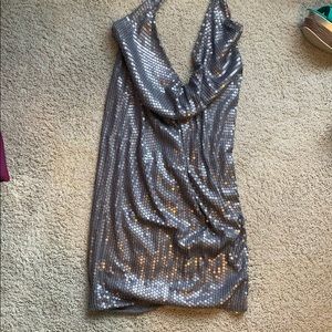 Halter open back dress